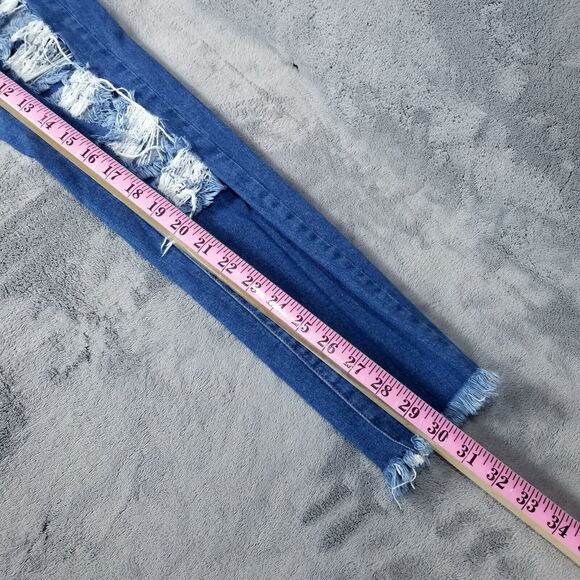 Ap Blue Jeans Women's 11 (30) Blue Distressed - Picture 5 of 12